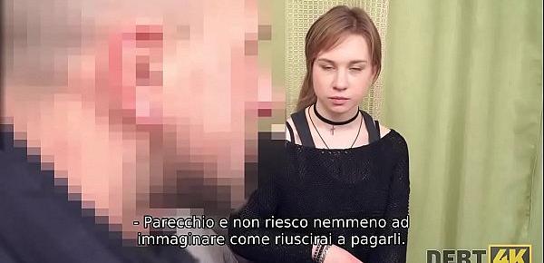  Debt4k. Hottie Alice Klay paga per smartphone e laptop con vagina liscia